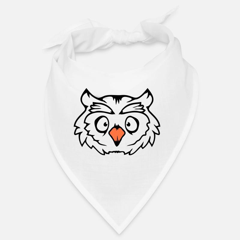 Owl Bird Eagle Owl Night Bird Barn Owl Owl Comic Bandana