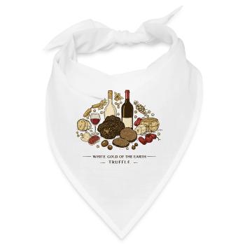 Italienisches Trüffelfestival - Bandana - Weiß - Vorne