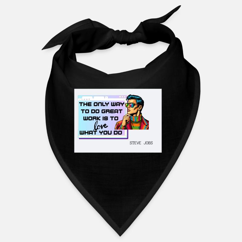 Aimez ce que vous faites – Retro Pop Art Design Bandana