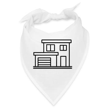 Modernes Haus Hausbau - Bandana - Weiß - Vorne