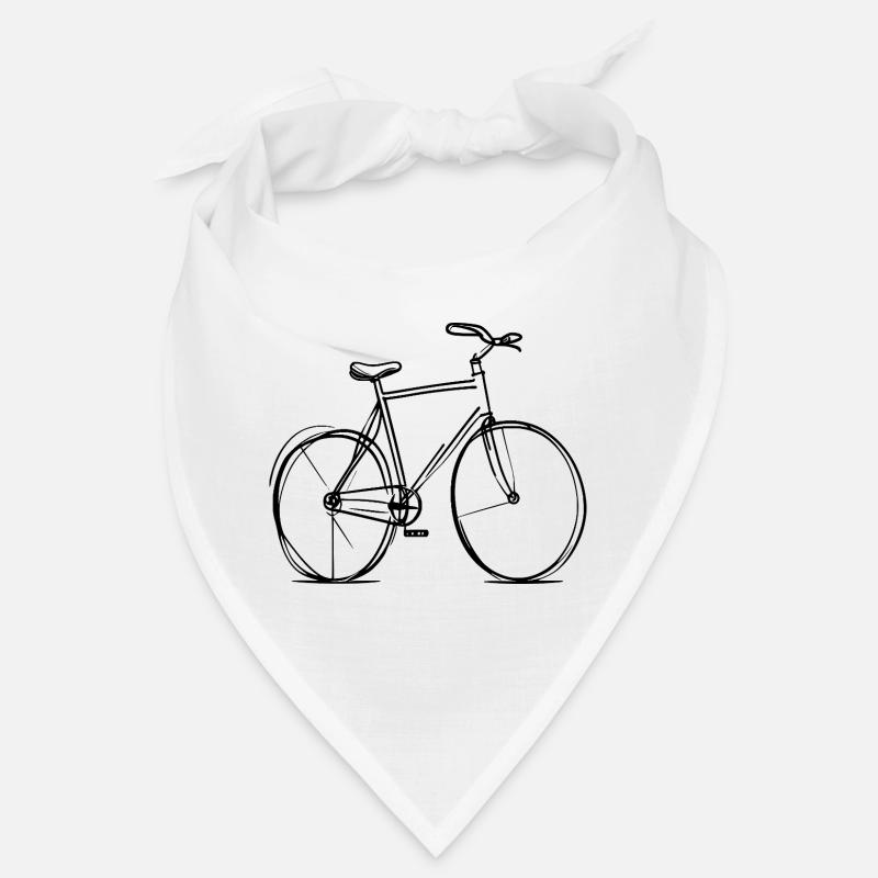Bicycle Line Drawing Bandana
