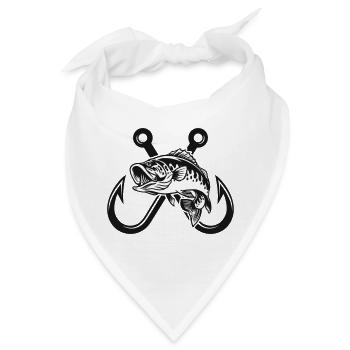 Barsch-Angelhaken - Bandana - Weiß - Vorne