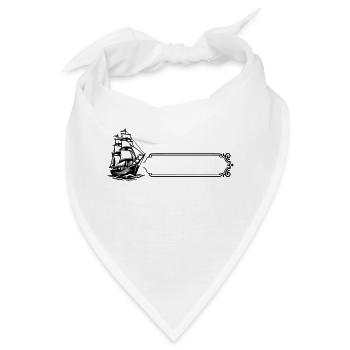 Boot - Name, Vorname - Bandana - Weiß - Vorne