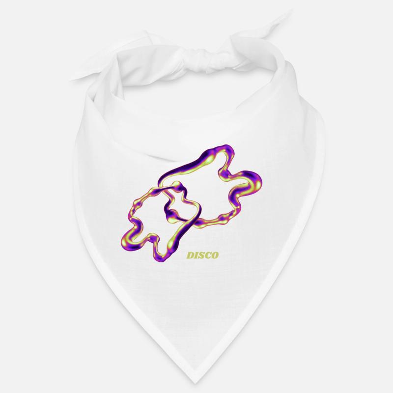 Retro Disco Blob – Neon Abstract Liquid Art Bandana