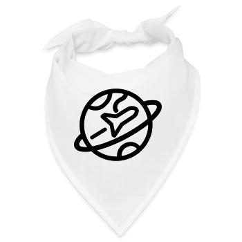 Weltreisen - Bandana - Weiß - Vorne