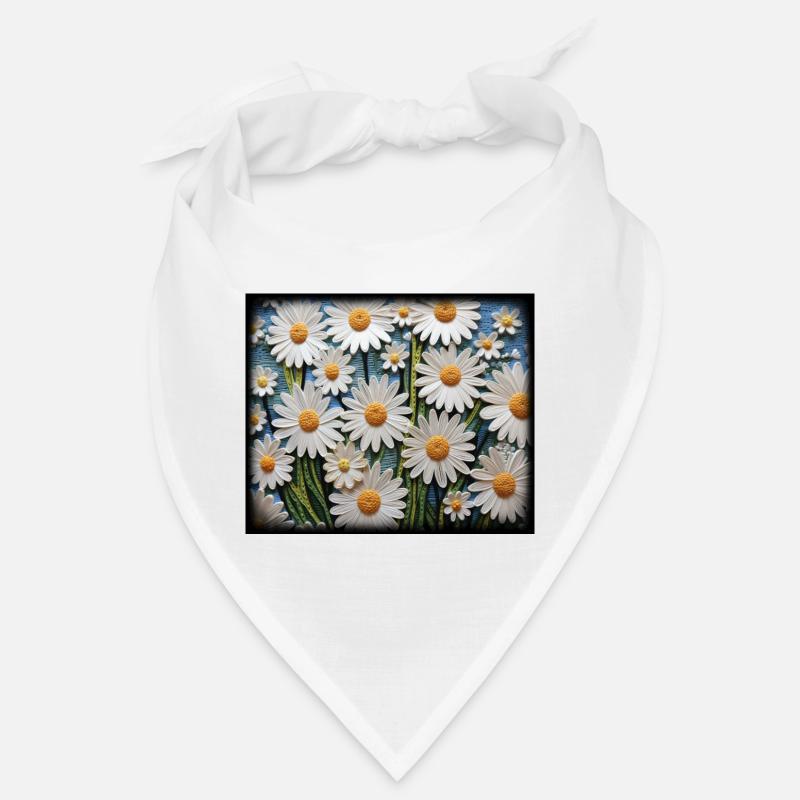 Blumenmuster Gänseblümchen Garten Hobby Design Bandana