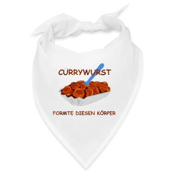 Currywurst - Bandana - Weiß - Vorne