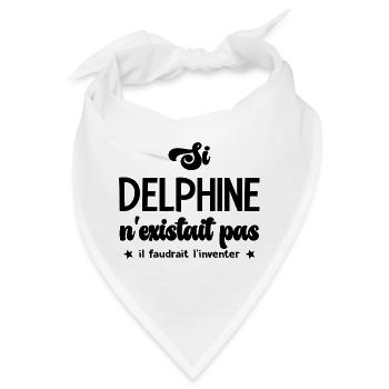 Delphine personalisiertes Geschenk Delphine - Bandana - Weiß - Vorne