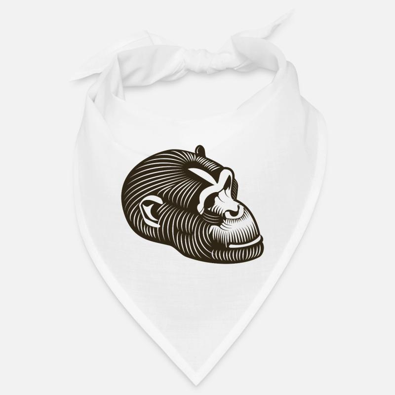 Stilisierter GORILLE-Kopf Bandana