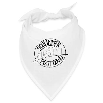 Schlimmer als es aussieht, Post Covid - Bandana - Weiß - Vorne