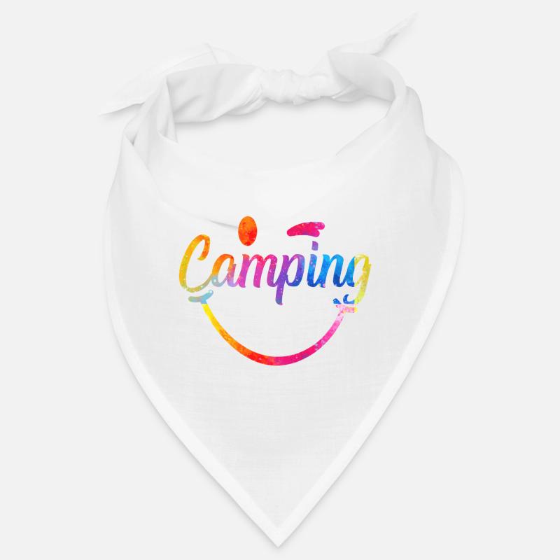 Logo de jeu de couleur de camping Bandana