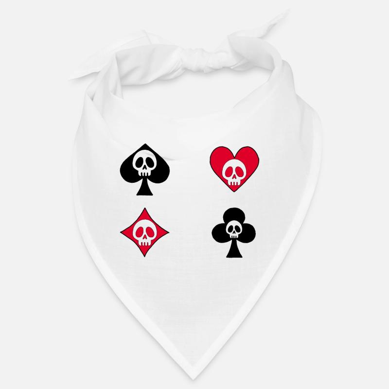 Skull on Game Cards Bandana
