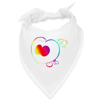 Trickster Yum Rainbow - Bandana - Weiß - Vorne