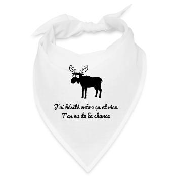 Lustiges Weihnachtsmann-Geschenk – Idee Weihnachtshumor - Bandana - Weiß - Vorne