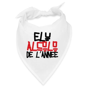 Alkoholiker des Jahres / Alkohol / Humor - Bandana - Weiß - Vorne