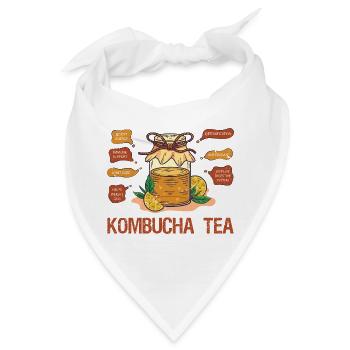 kombucha tea - Bandana - Weiß - Vorne