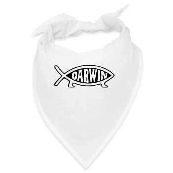 Darwin fisch - Bandana - Weiß - Vorne