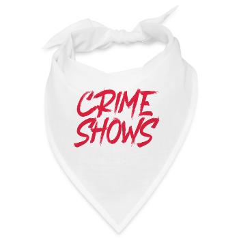 Krimi True Crime - Bandana - Weiß - Vorne
