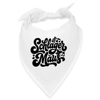 Schlager Maus - Schlagermaus - Schlagermusik - Bandana - Weiß - Vorne