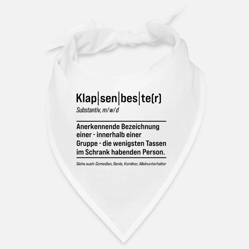 Klapsenbester Klapse Psychiatrie Fun Sprüche Bandana