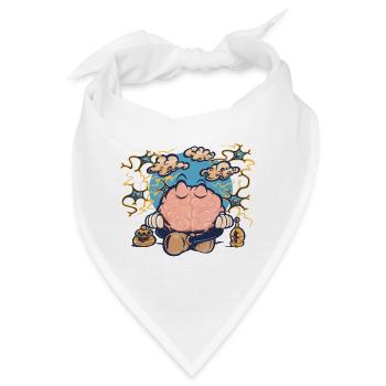 Zen-Gehirn - Bandana - Weiß - Vorne
