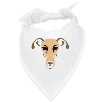 Windhund, Galgo - Bandana - Weiß - Vorne