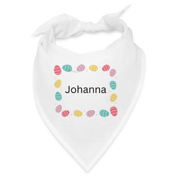 Pastell-Eierrahmen Muster Johanna - Bandana - Weiß - Vorne
