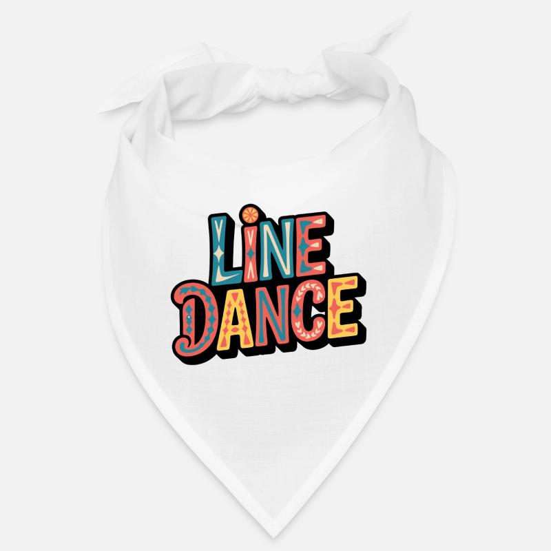 Lettrage de la danse en ligne : explosion de couleurs Bandana