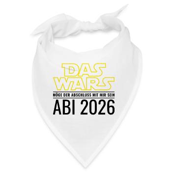 Abi 2026 Das wars Möge der Abschluss mit mir sein - Bandana - Weiß - Vorne