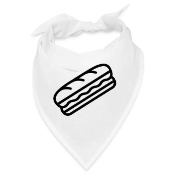 Sandwich - Bandana - Weiß - Vorne
