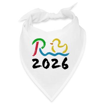 Rente 2026 - Ruhestand - Pension - Bandana - Weiß - Vorne