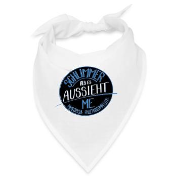 Schlimmer als es aussieht, ME - Bandana - Weiß - Vorne