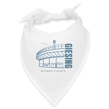 Stadion Print Grünwalder - Bandana - Weiß - Vorne