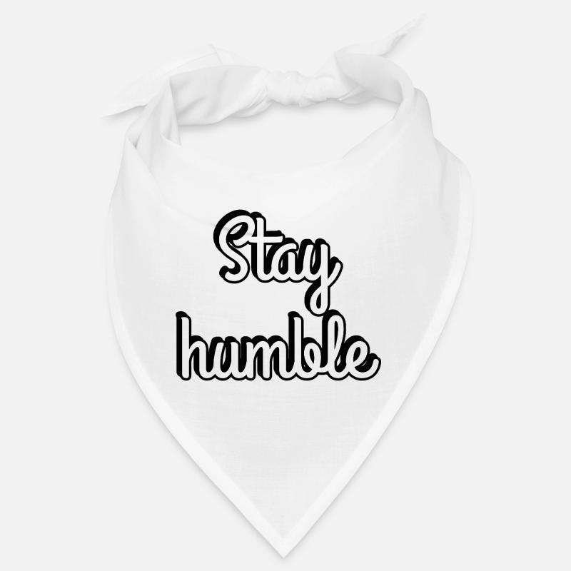 Stay Humble Script Typography Bandana