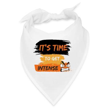 Es ist Zeit, intensives T-Shirt-Design zu entwickeln. - Bandana - Weiß - Vorne