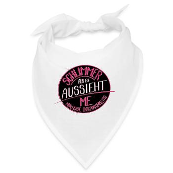 Schlimmer als es aussieht, M.E. - Bandana - Weiß - Vorne