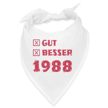 Besser 1988 - Bandana - Weiß - Vorne