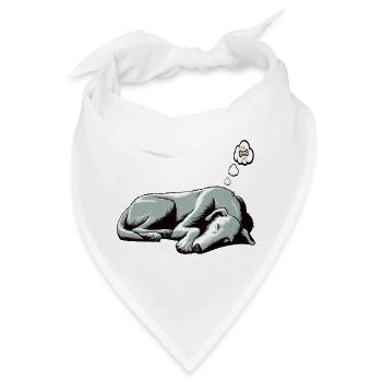 Irischer Wolfshund Wolfshundbesitzer Wolfshundfan - Bandana - Weiß - Vorne