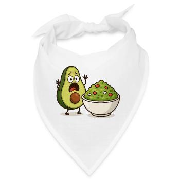 Avocado Guacamole Shock - Bandana - Weiß - Vorne