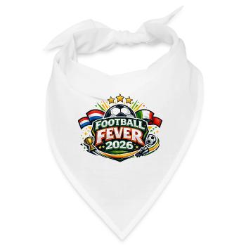 Fußball Fever 2026 Logo - Bandana - Weiß - Vorne