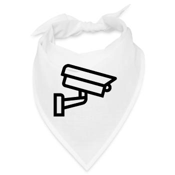 Kamera - Bandana - Weiß - Vorne