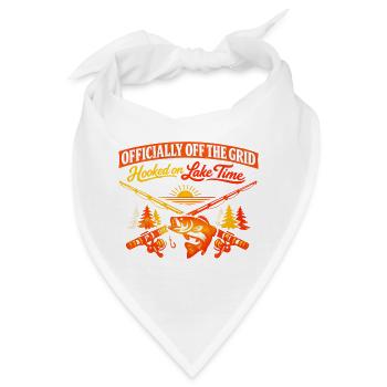 Angeln am See Off Grid - Bandana - Weiß - Vorne