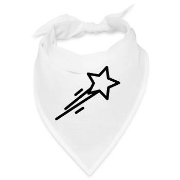 Sternschnuppe - Bandana - Weiß - Vorne
