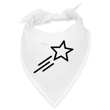 Sternschnuppe - Bandana - Weiß - Vorne
