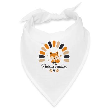 Boho Geschwistermotiv | Waldtier Design - Bandana - Weiß - Vorne