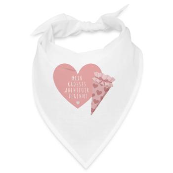 Mein großes Abenteuer beginnt Einschulungsdesign - Bandana - Weiß - Vorne