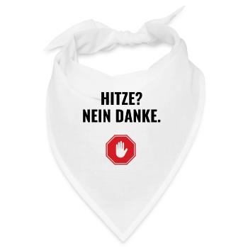Hitze? Nein danke. - Bandana - Weiß - Vorne