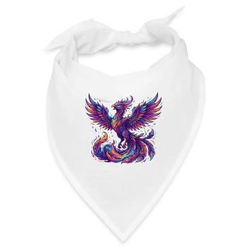 Phönix in Farbe - Bandana - Weiß - Vorne