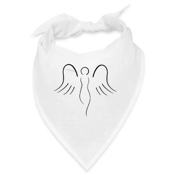 angel curvy black - Bandana - Weiß - Vorne