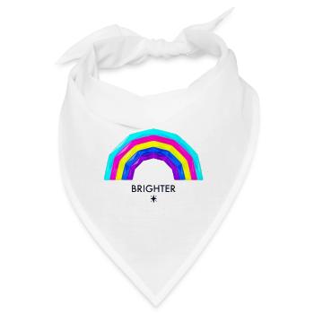 Regenbogen in leuchtenden Farben - Bandana - Weiß - Vorne